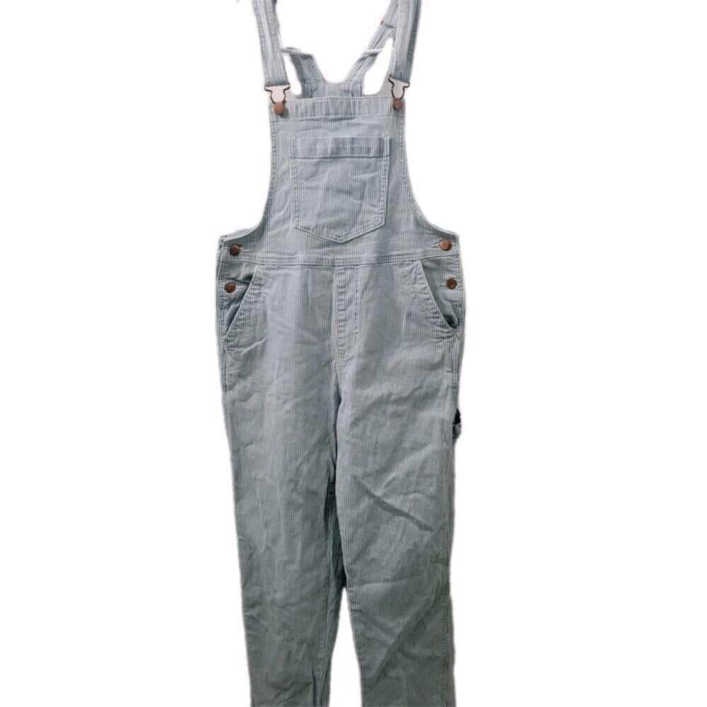 Universal Thread Women’s Bip Light Blue Denim Jumpsuit Striped Size 00